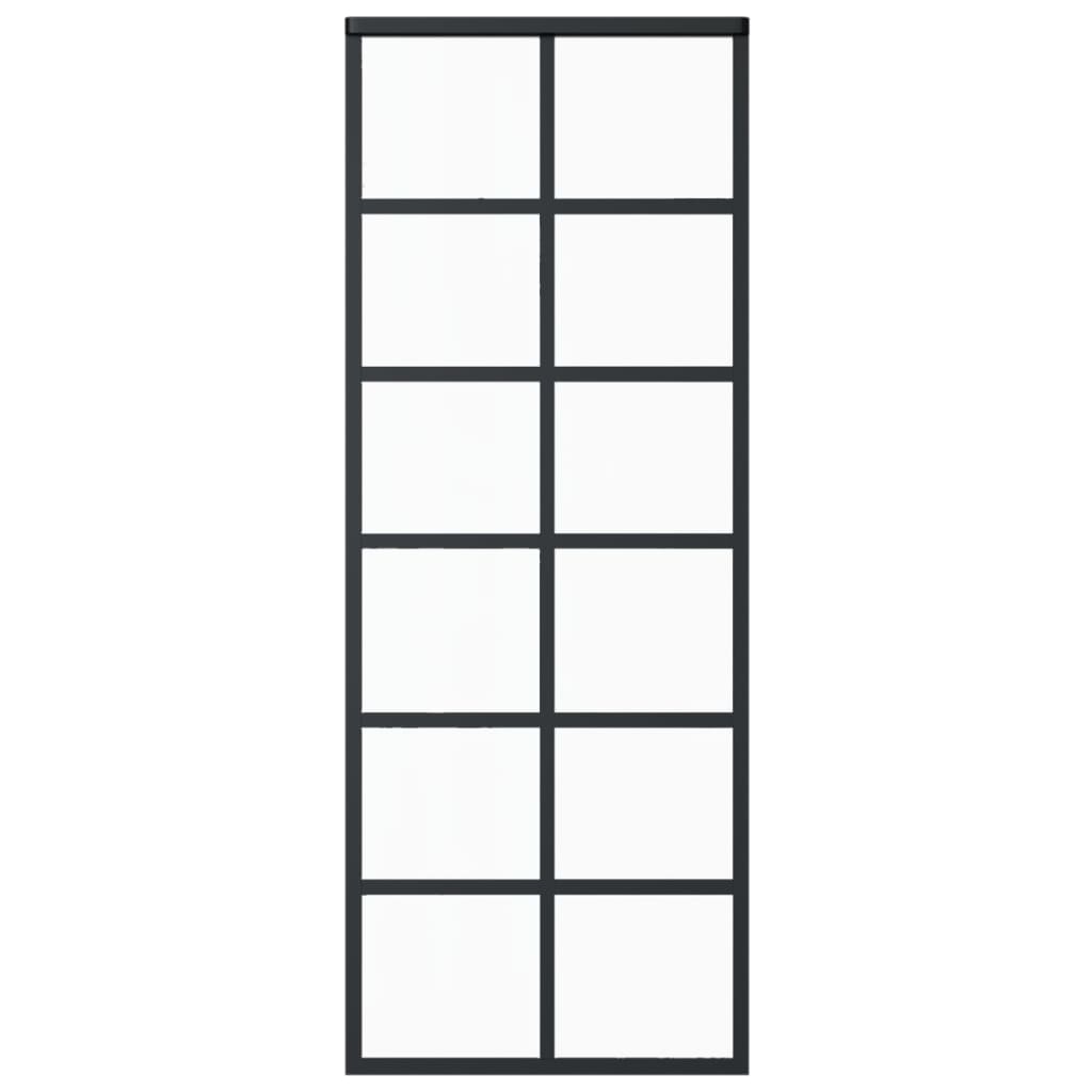 Liukuovi asennustarvikkeilla ESG lasi ja alumiini 76x205 cm - Harrastajankoti.fi