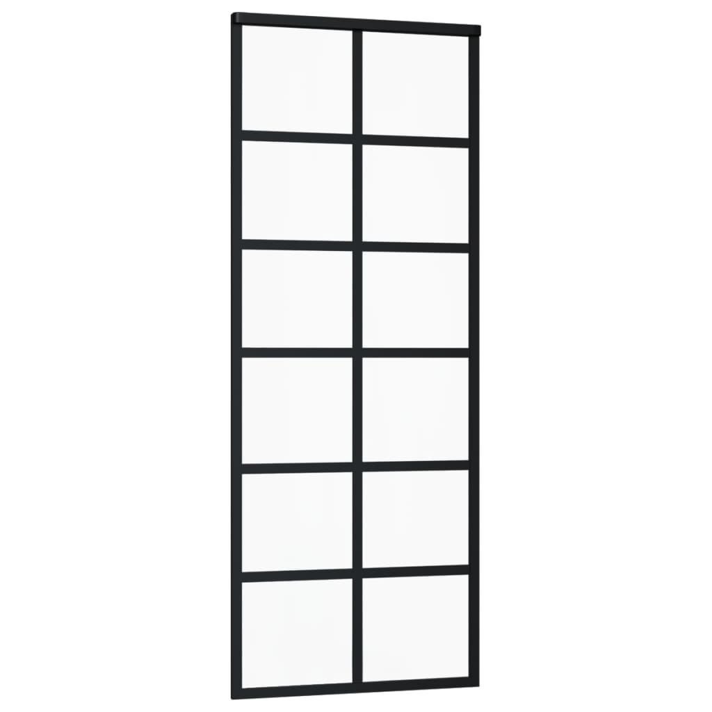 Liukuovi asennustarvikkeilla ESG lasi ja alumiini 76x205 cm - Harrastajankoti.fi