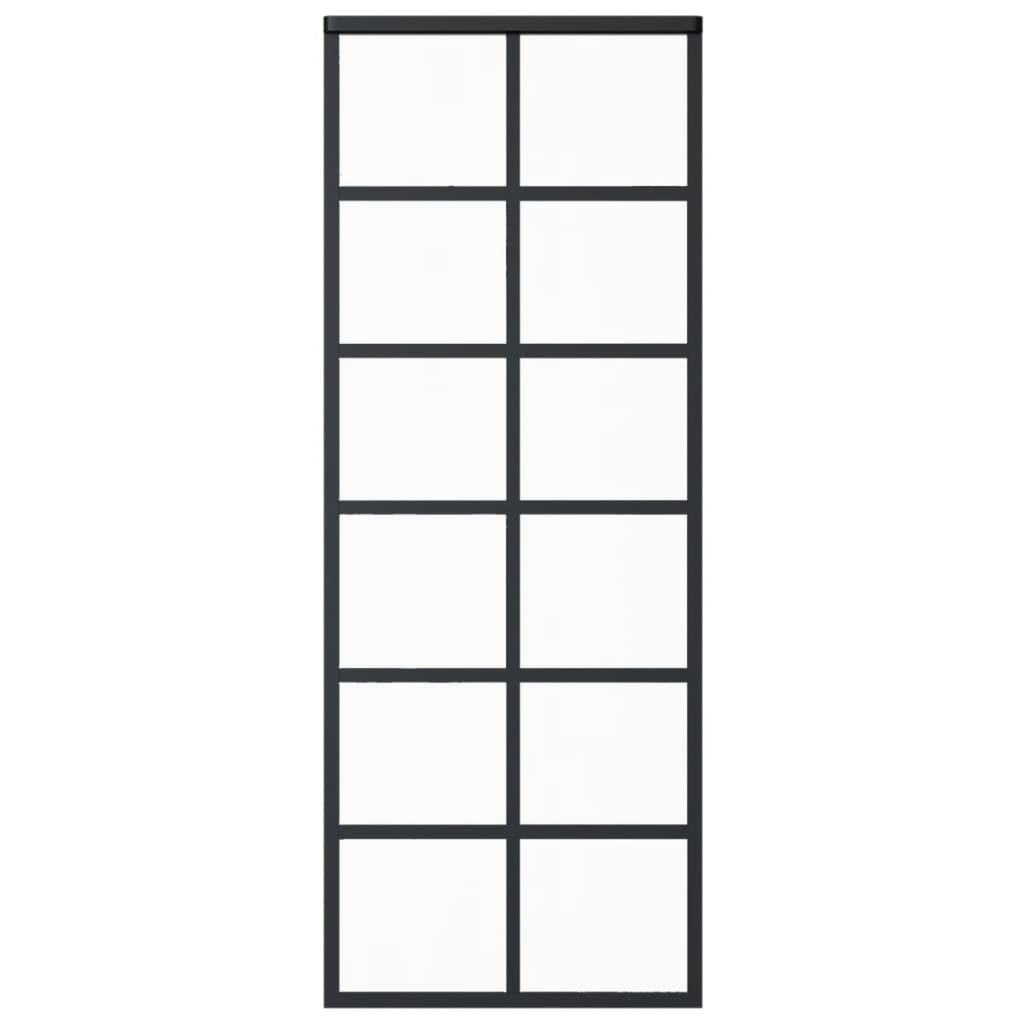 Liukuovi asennustarvikkeilla ESG lasi ja alumiini 76x205 cm - Harrastajankoti.fi