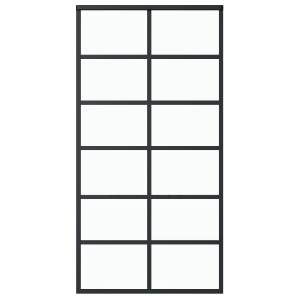 Liukuovi asennustarvikkeilla ESG lasi ja alumiini 102x205 cm - Harrastajankoti.fi