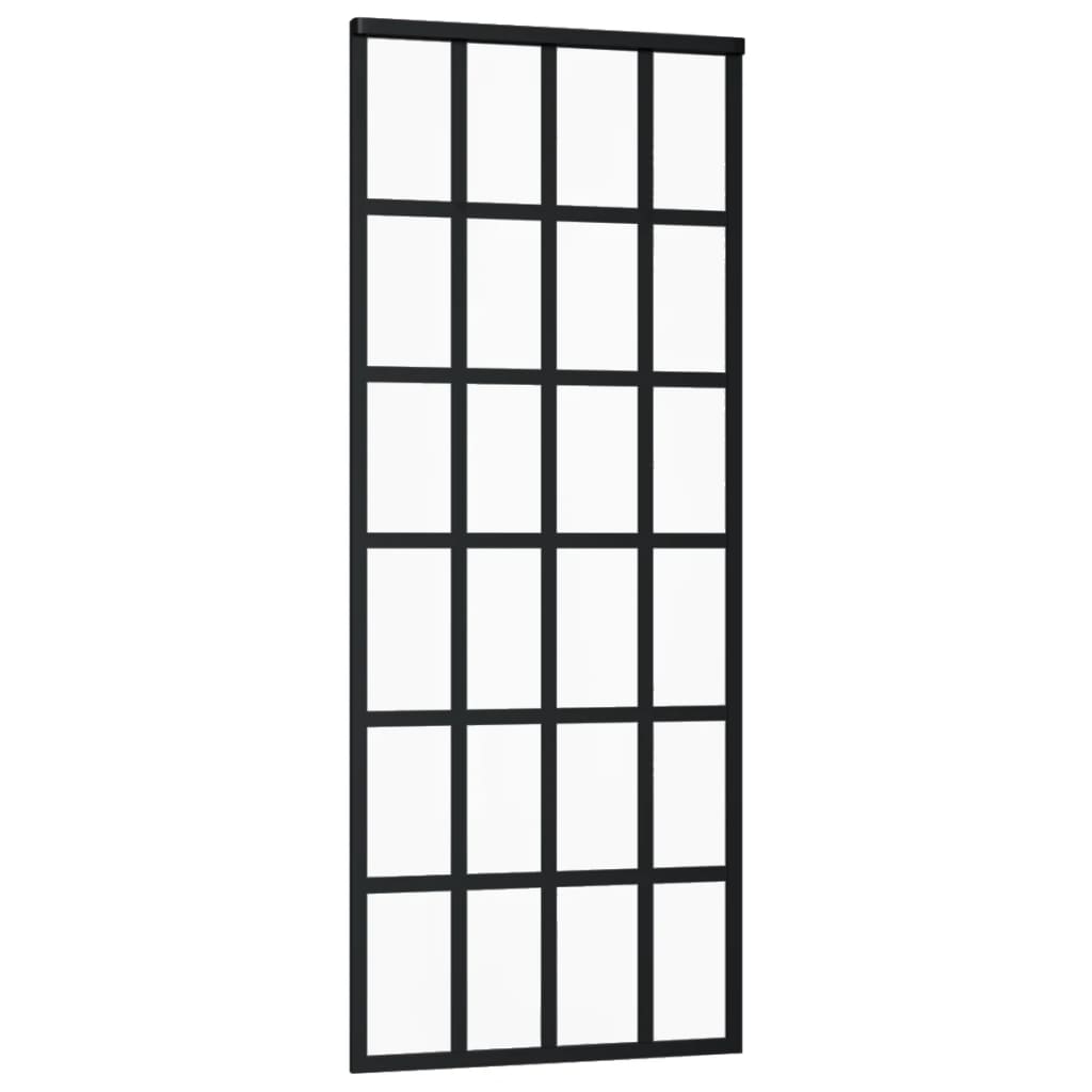 Liukuovi asennustarvikkeilla ESG lasi ja alumiini 76x205 cm - Harrastajankoti.fi