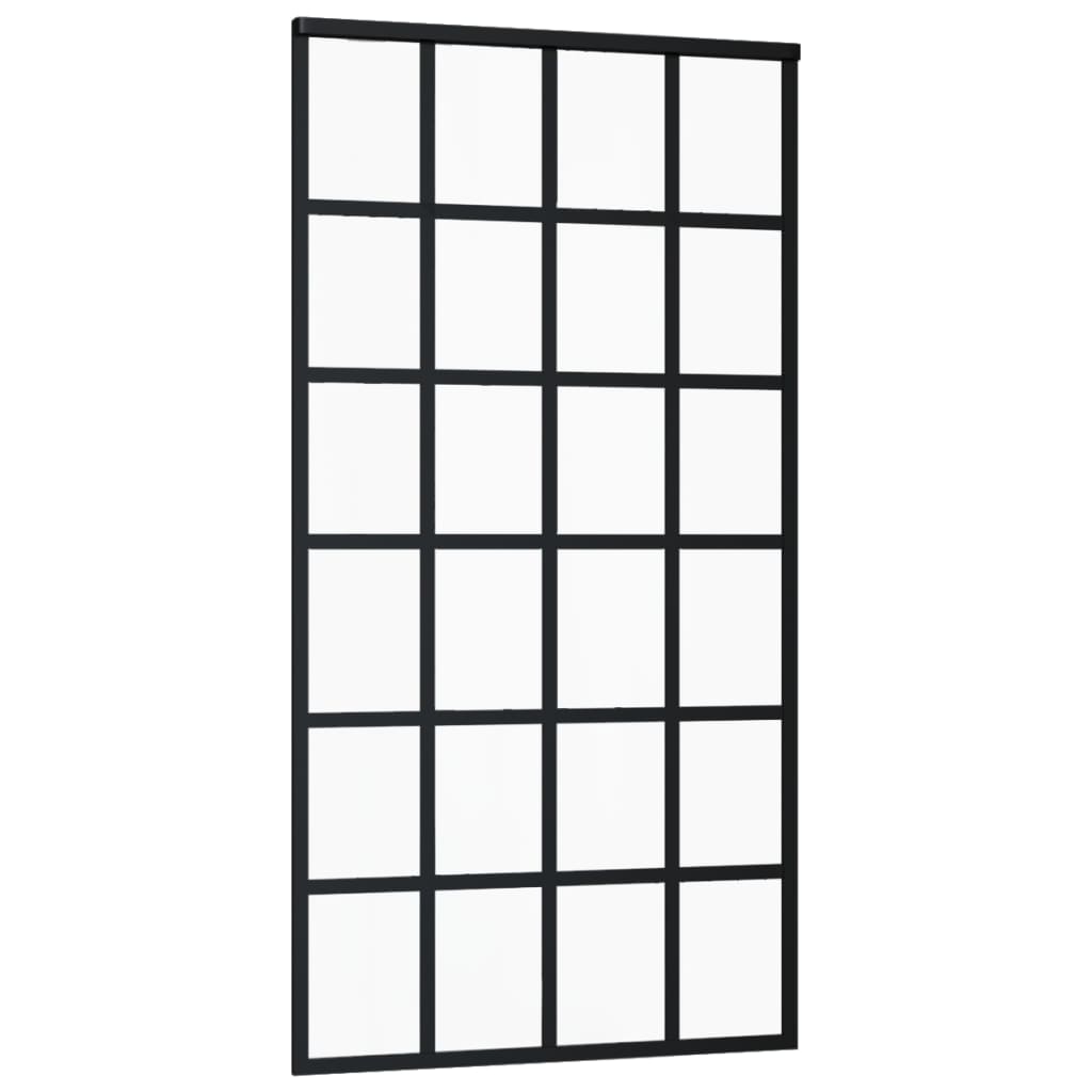 Liukuovi asennustarvikkeilla ESG lasi ja alumiini 102x205 cm - Harrastajankoti.fi