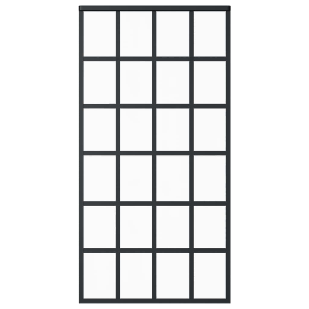 Liukuovi asennustarvikkeilla ESG lasi ja alumiini 102x205 cm - Harrastajankoti.fi