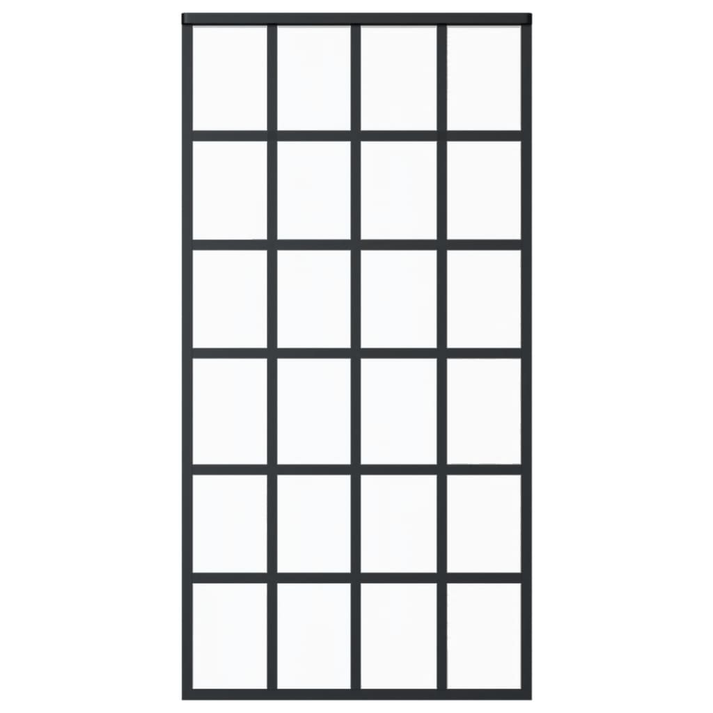 Liukuovi asennustarvikkeilla ESG lasi ja alumiini 102x205 cm - Harrastajankoti.fi