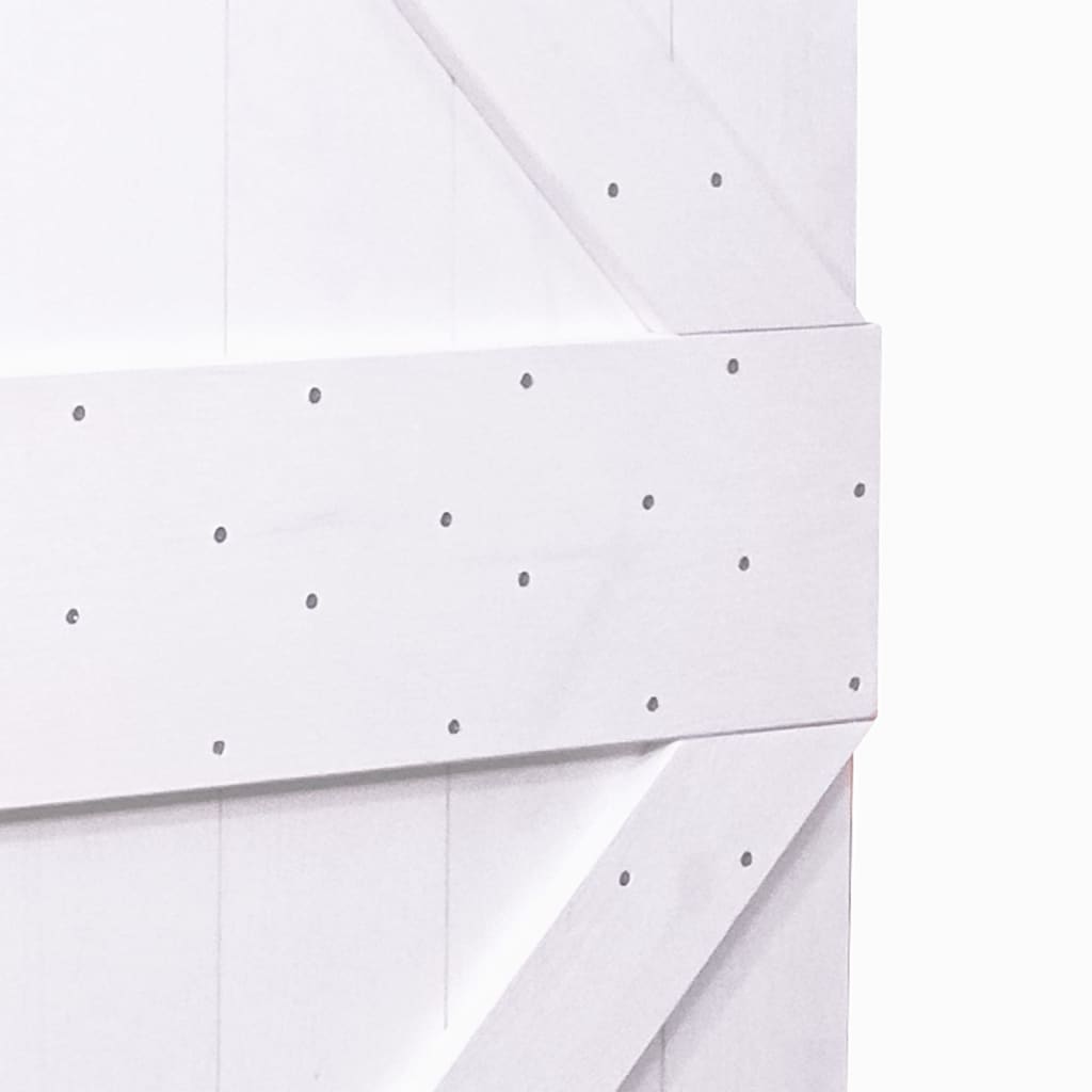 Ovi 90x210 cm täysi mänty valkoinen - Harrastajankoti.fi