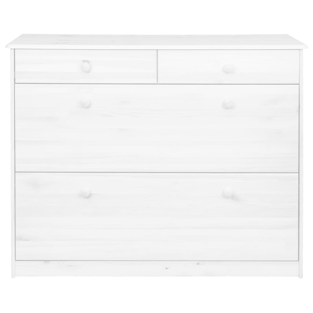 Kenkäkaappi 2 lokerolla valkoinen 113x35x89 cm täysi mänty - Harrastajankoti.fi