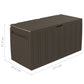 Tyynylaatikko ruskea 117x45,5x57,5 cm 270 l - Harrastajankoti.fi