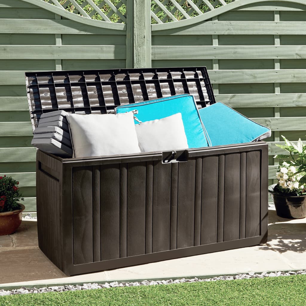 Tyynylaatikko ruskea 117x45,5x57,5 cm 270 l - Harrastajankoti.fi