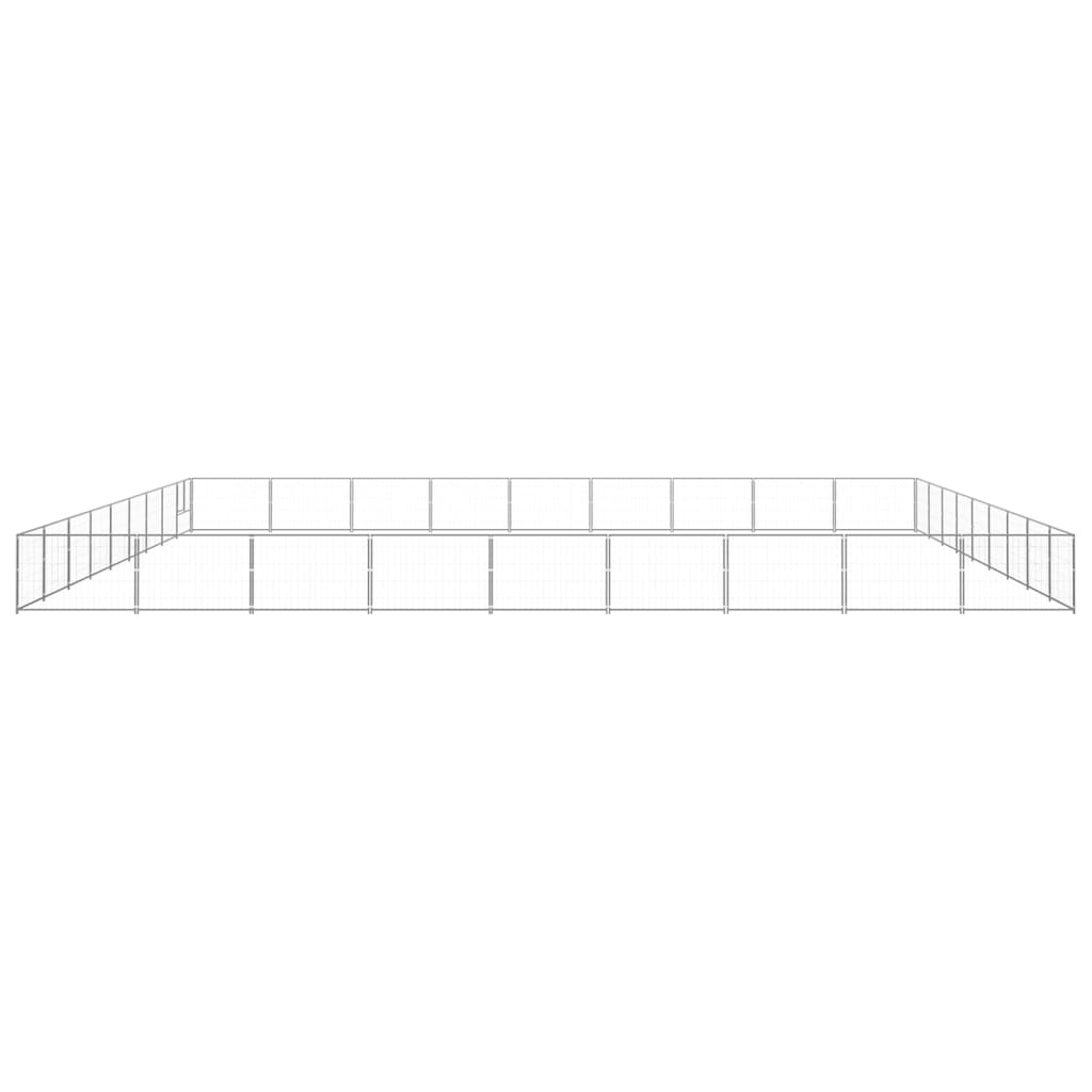 Koiranhäkki hopea 81 m² teräs - Harrastajankoti.fi