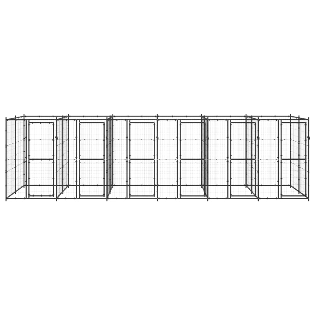 Koiran ulkohäkki teräs 14,52 m² - Harrastajankoti.fi