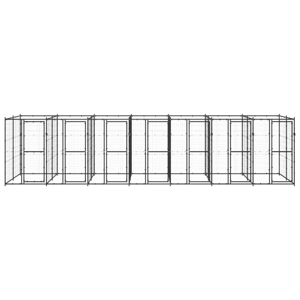 Koiran ulkohäkki teräs 16,94 m² - Harrastajankoti.fi