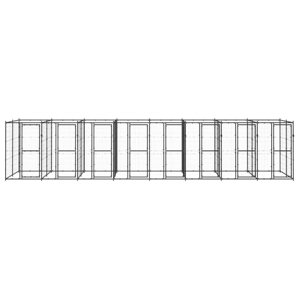 Koiran ulkohäkki teräs 19,36 m² - Harrastajankoti.fi