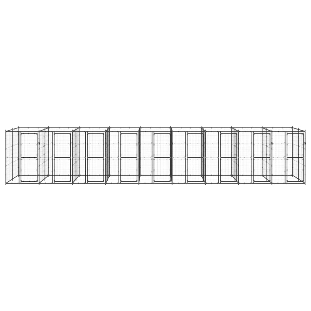 Koiran ulkohäkki teräs 21,78 m² - Harrastajankoti.fi