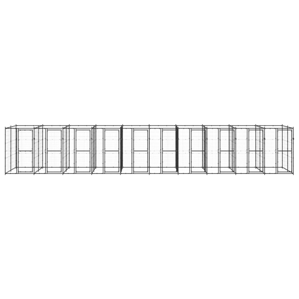 Koiran ulkohäkki teräs 24,2 m² - Harrastajankoti.fi