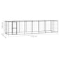 Koiran ulkohäkki katolla teräs 16,94 m² - Harrastajankoti.fi