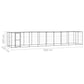 Koiran ulkohäkki katolla teräs 21,78 m² - Harrastajankoti.fi