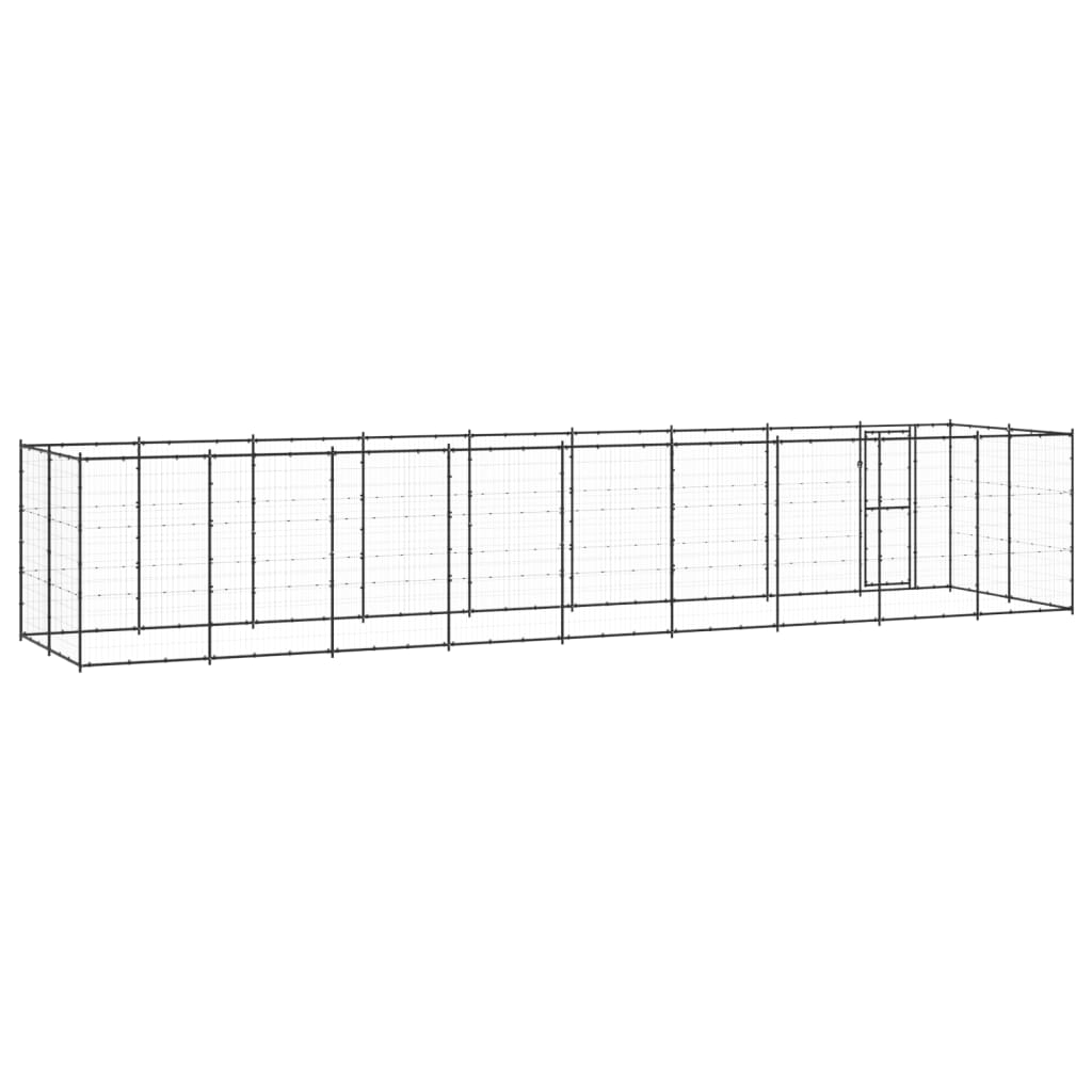 Koiran ulkohäkki teräs 21,78 m² - Harrastajankoti.fi