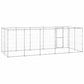 Koiran ulkohäkki galvanoitu teräs 12,1 m² - Harrastajankoti.fi