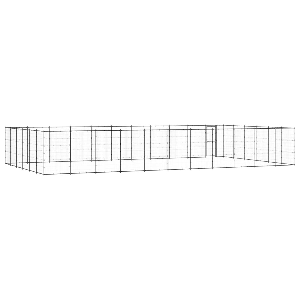 Koiran ulkohäkki teräs 79,86 m² - Harrastajankoti.fi