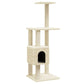 Kissan kiipeilypuu sisal- raapimispylväillä kerma 104 cm - Harrastajankoti.fi