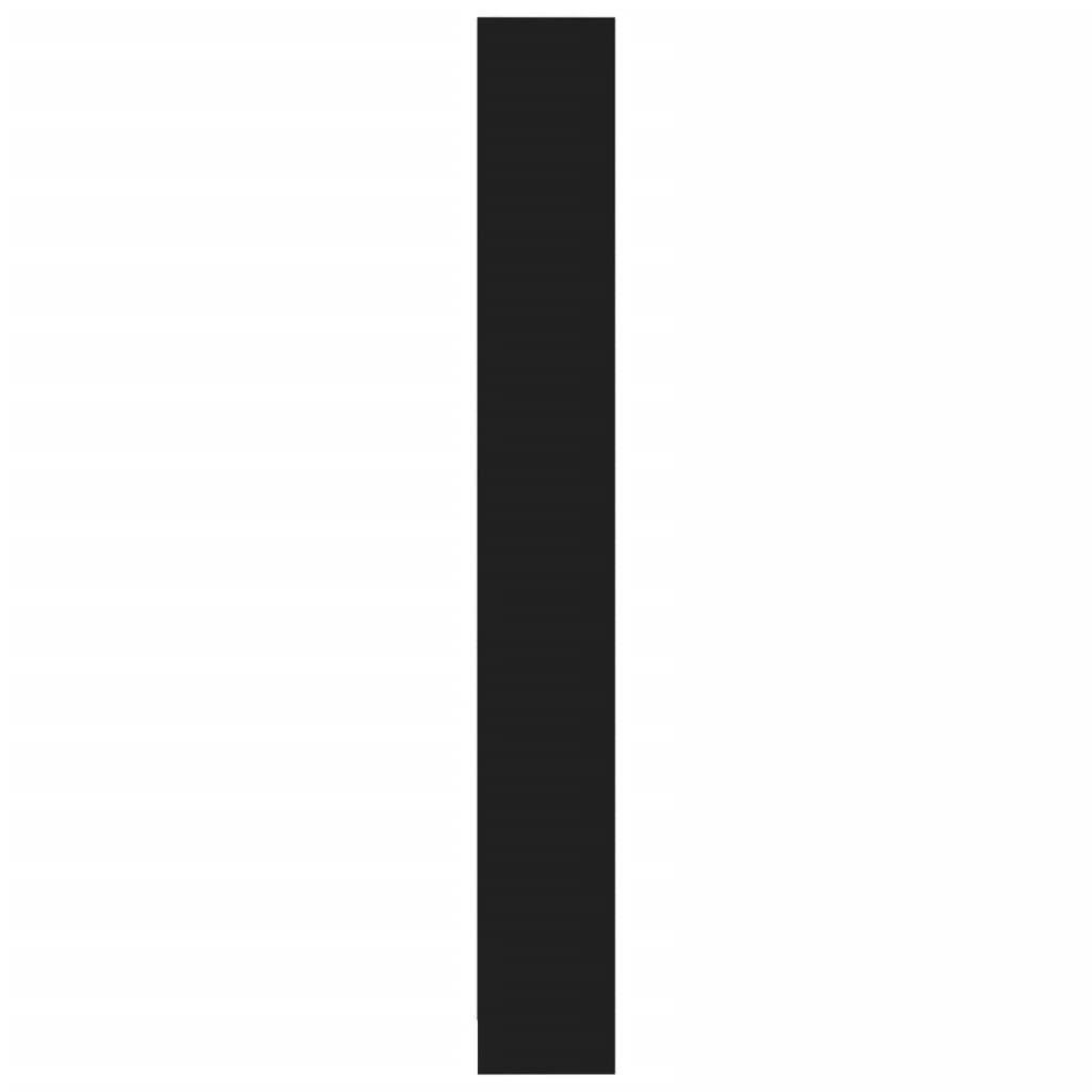 Kenkäkaappi 5 ovella musta 59x24x167 cm lastulevy - Harrastajankoti.fi