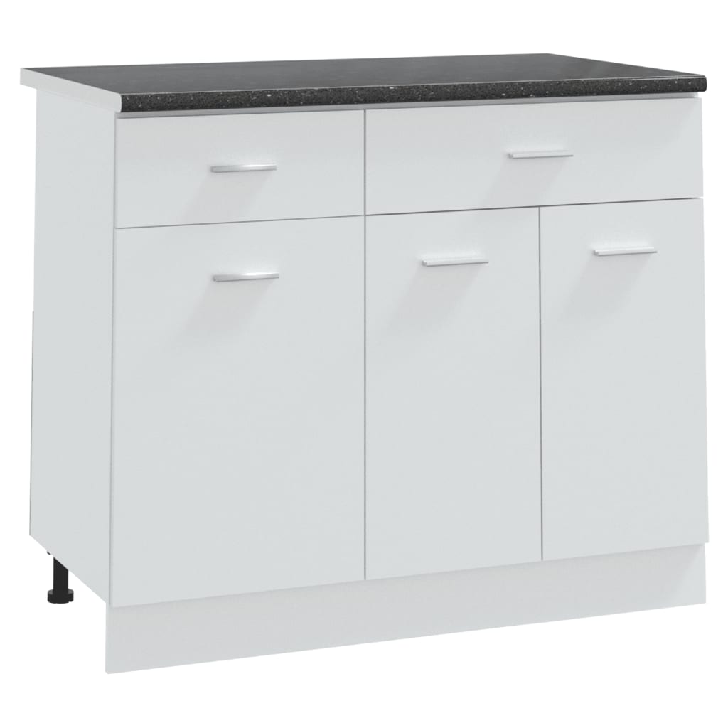 Keittiön työtaso musta graniittikuvio 100x60x2,8 cm lastulevy - Harrastajankoti.fi