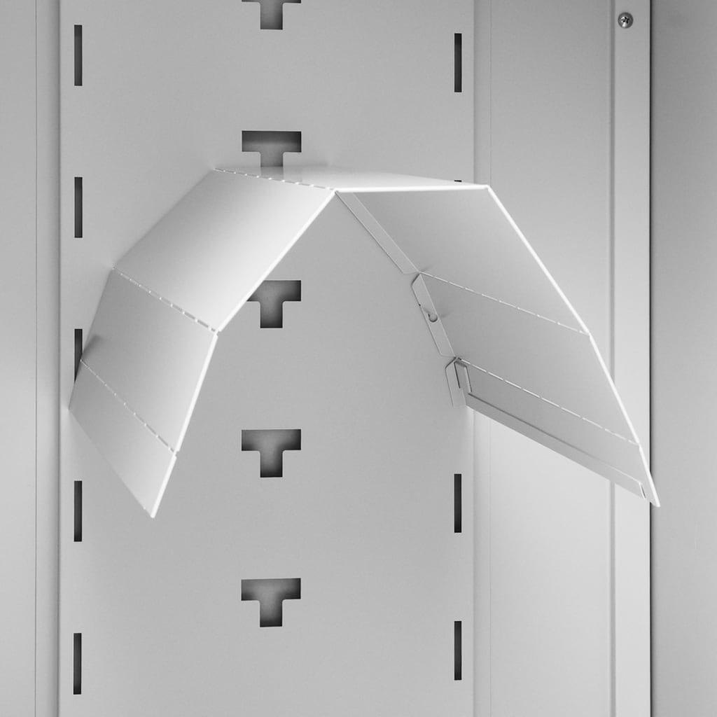 Satulakaappi vaaleanharmaa 53x53x105 cm teräs - Harrastajankoti.fi