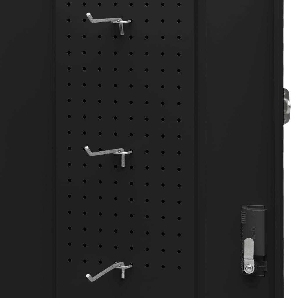 Satulakaappi musta 53x53x105 cm teräs - Harrastajankoti.fi