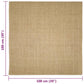 Matto luonnollinen sisal 100x100 cm - Harrastajankoti.fi