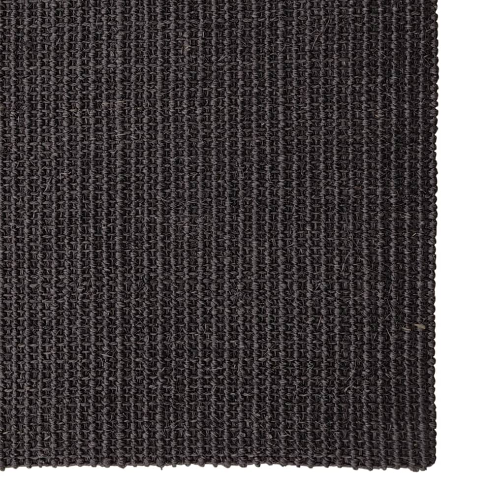 Matto luonnollinen sisal 100x150 cm musta - Harrastajankoti.fi