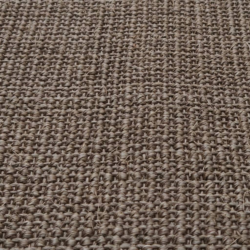 Matto luonnollinen sisal 100x100 cm ruskea - Harrastajankoti.fi