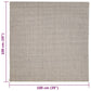 Matto luonnollinen sisal 100x100 cm hiekka - Harrastajankoti.fi