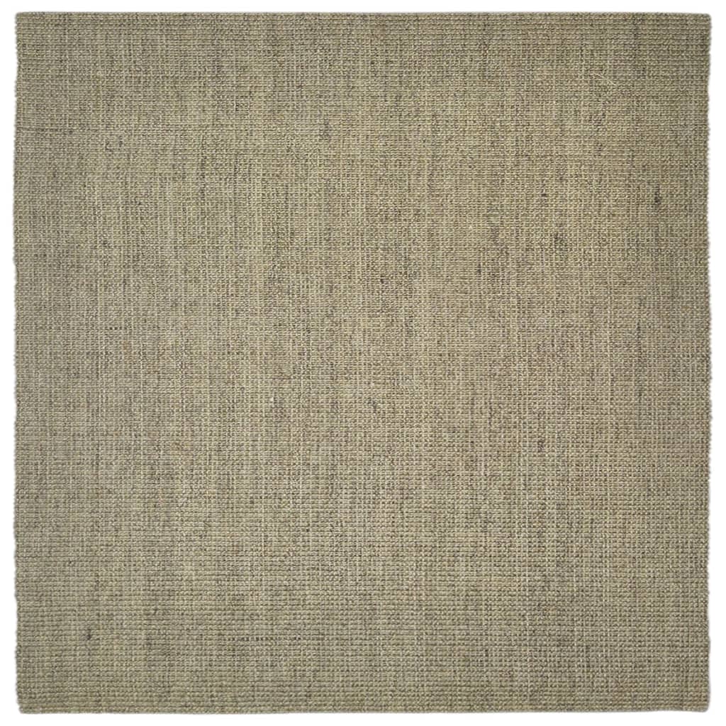 Matto luonnollinen sisal 100x100 cm harmaanruskea - Harrastajankoti.fi