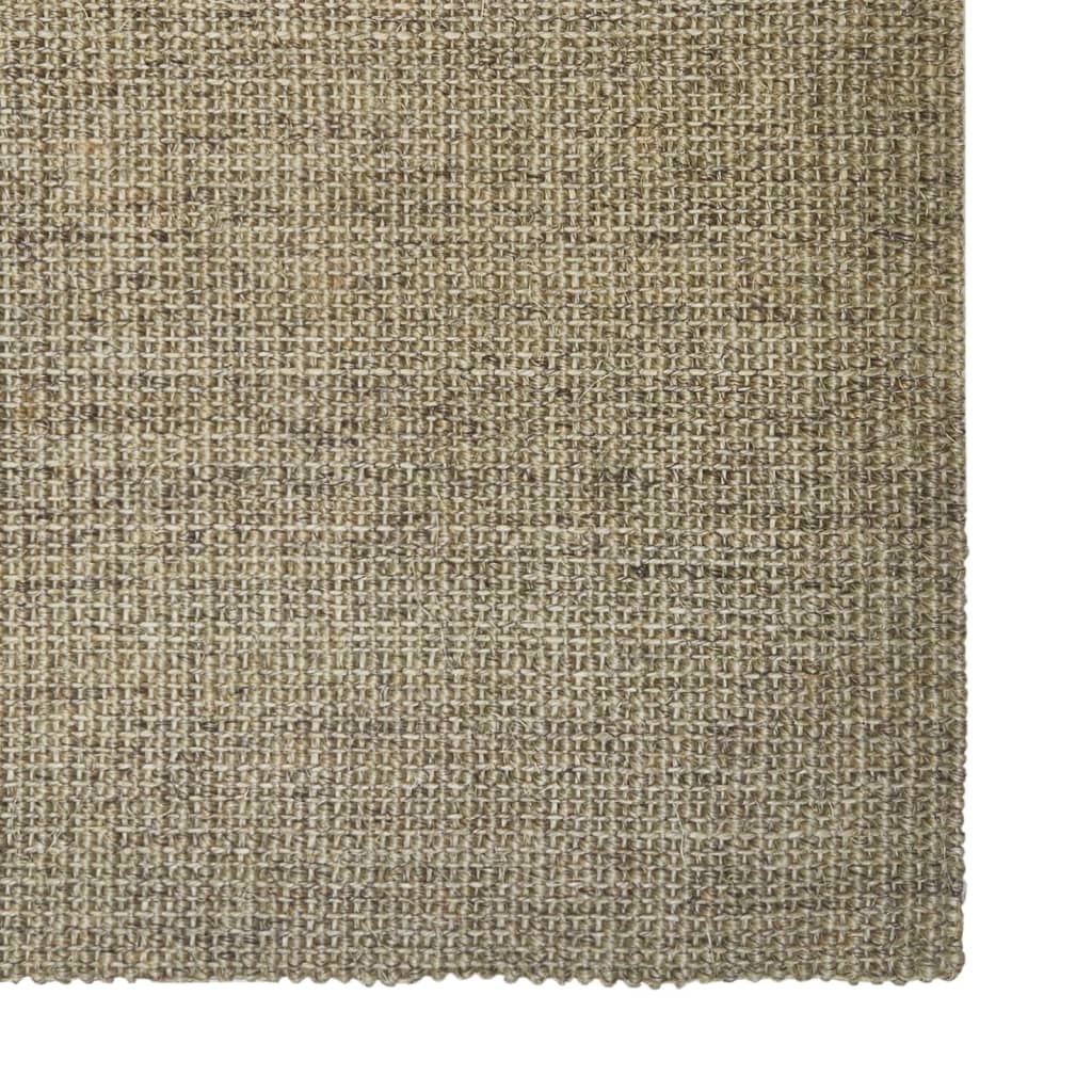 Matto luonnollinen sisal 100x100 cm harmaanruskea - Harrastajankoti.fi