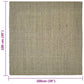 Matto luonnollinen sisal 100x100 cm harmaanruskea - Harrastajankoti.fi