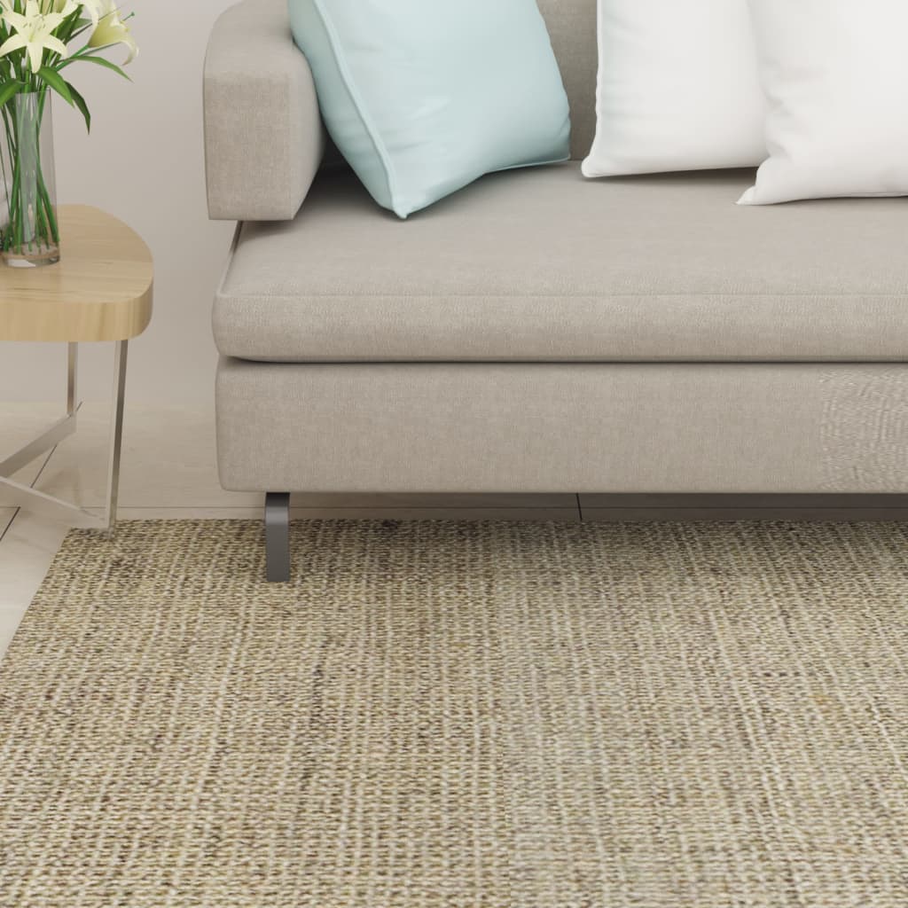 Matto luonnollinen sisal 100x150 cm harmaanruskea - Harrastajankoti.fi