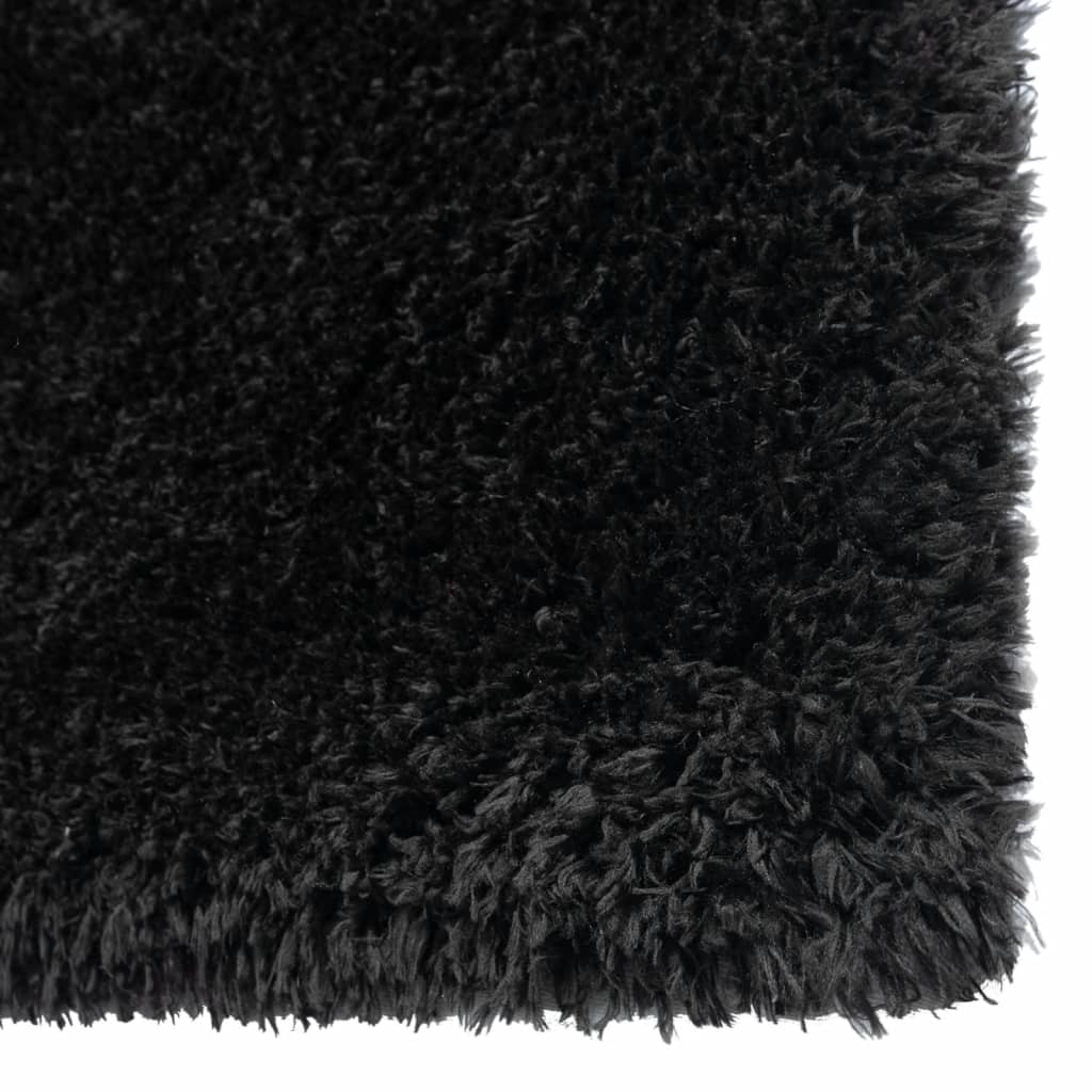 Korkeanukkainen Shaggy matto musta 80x150 cm 50 mm - Harrastajankoti.fi