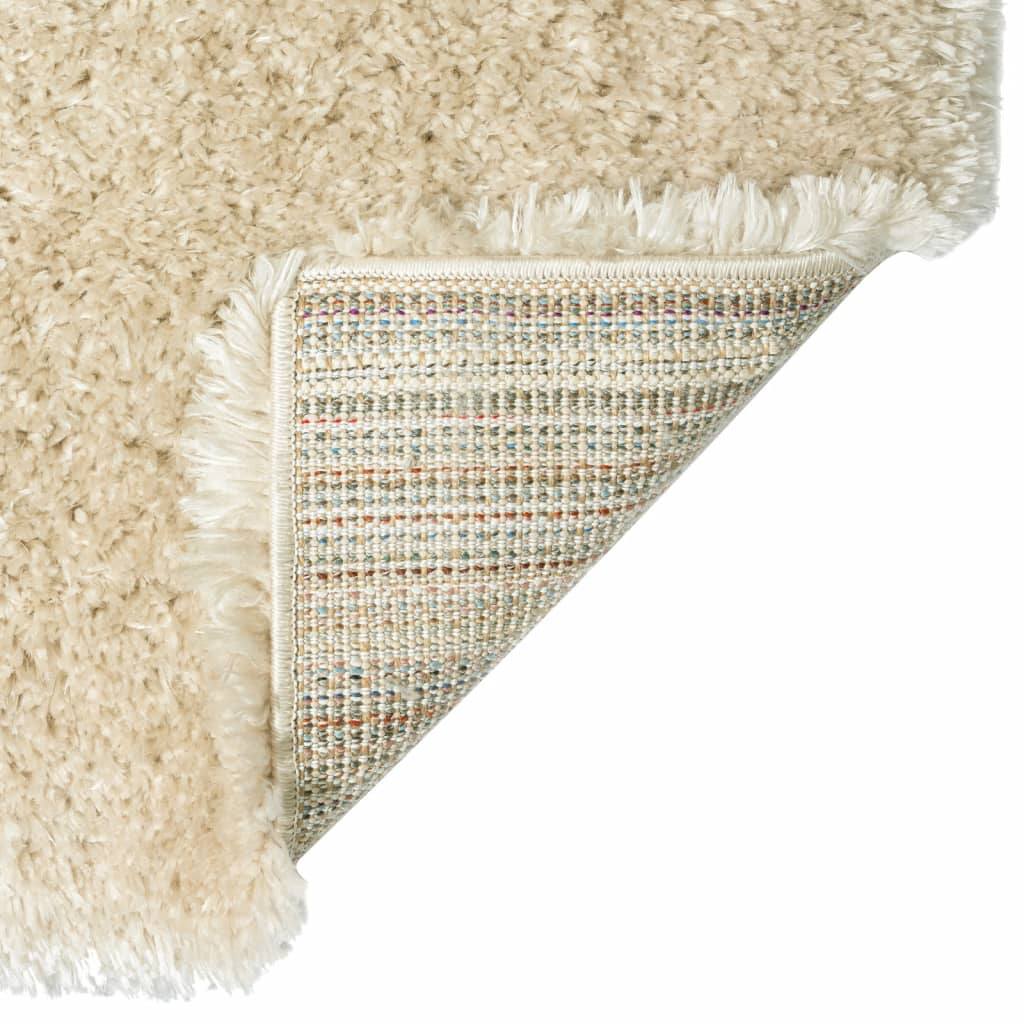 Korkeanukkainen Shaggy matto beige 80x150 cm 50 mm - Harrastajankoti.fi
