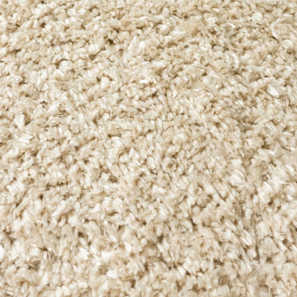 Korkeanukkainen Shaggy matto beige 80x150 cm 50 mm - Harrastajankoti.fi