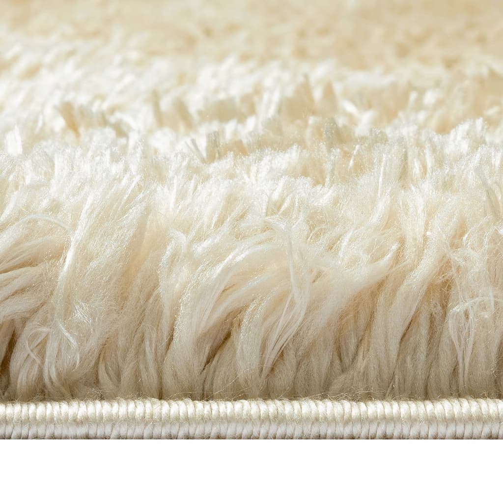 Korkeanukkainen Shaggy matto beige 80x150 cm 50 mm - Harrastajankoti.fi