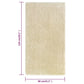 Korkeanukkainen Shaggy matto beige 80x150 cm 50 mm - Harrastajankoti.fi