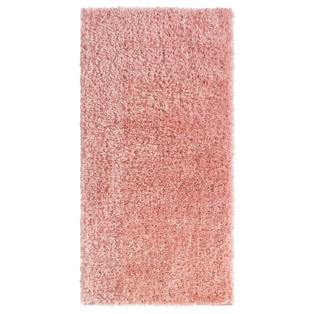 Korkeanukkainen Shaggy matto pinkki 100x200 cm 50 mm - Harrastajankoti.fi