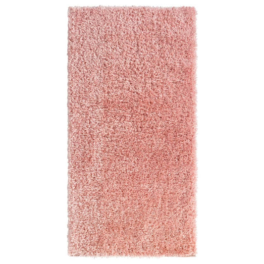 Korkeanukkainen Shaggy matto pinkki 100x200 cm 50 mm - Harrastajankoti.fi