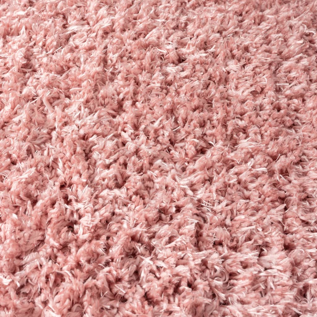 Korkeanukkainen Shaggy matto pinkki 100x200 cm 50 mm - Harrastajankoti.fi