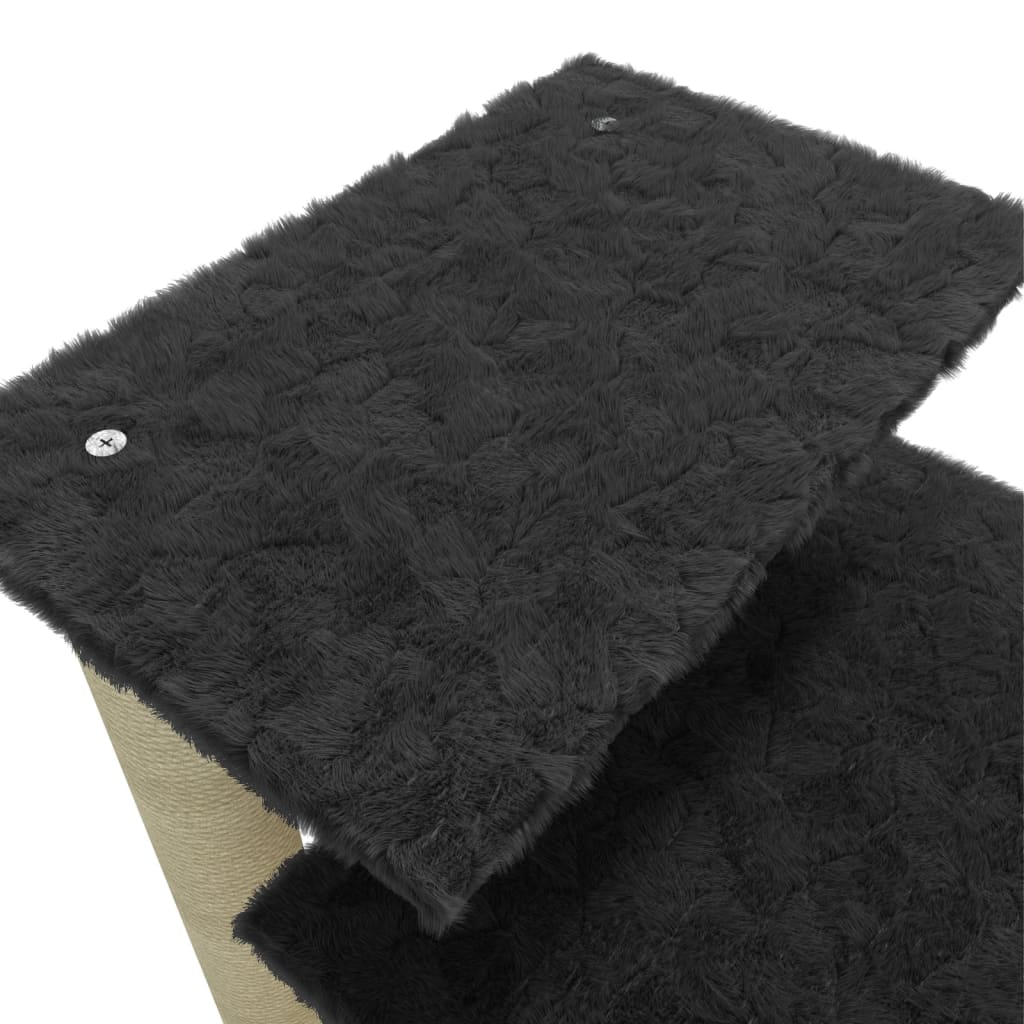 Kissan kiipeilypuu sisal- raapimispylväillä tummanharmaa 63 cm - Harrastajankoti.fi