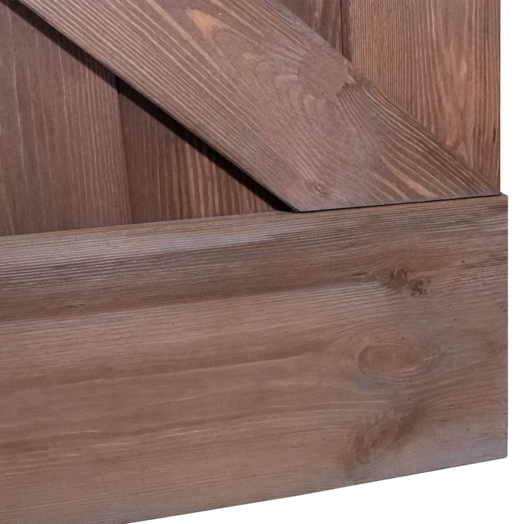 Liukuovi asennustarvikkeineen 80x210 cm mänty tummanruskea - Harrastajankoti.fi