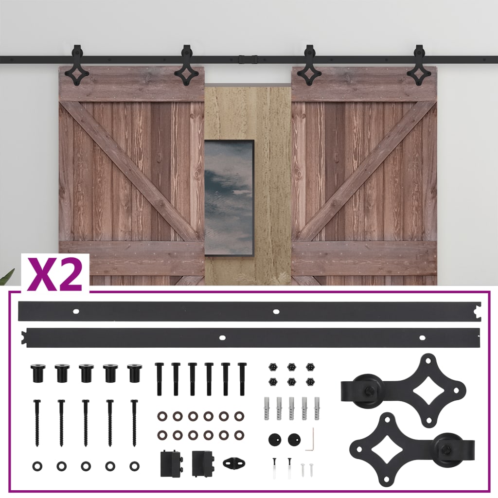 Liukuovi asennustarvikkeineen 80x210 cm mänty tummanruskea - Harrastajankoti.fi