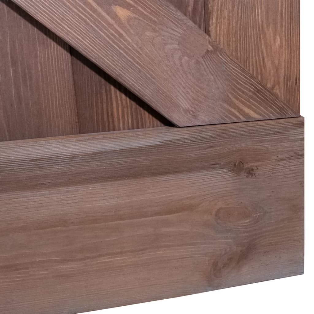 Liukuovi asennustarvikkeineen 80x210 cm mänty tummanruskea - Harrastajankoti.fi