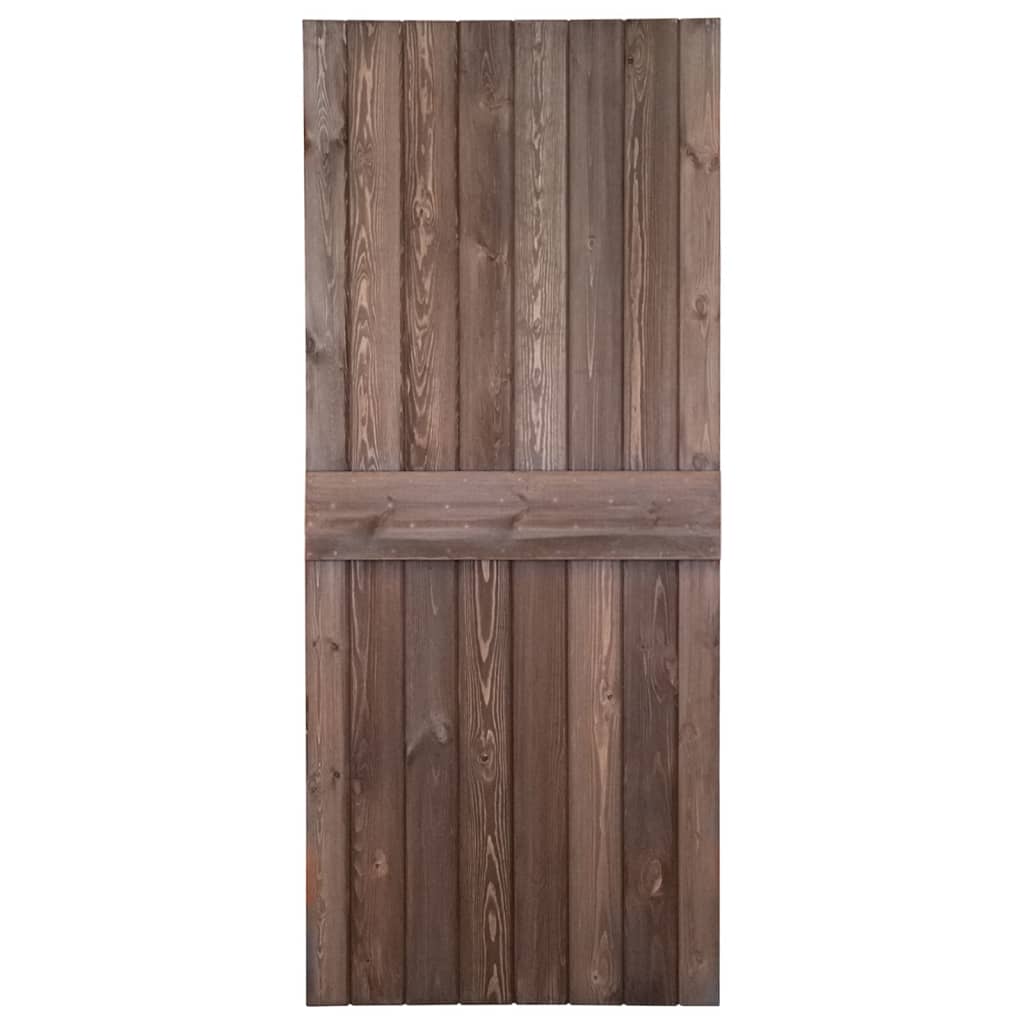 Liukuovi asennustarvikkeineen 90x210 cm mänty tummanruskea - Harrastajankoti.fi