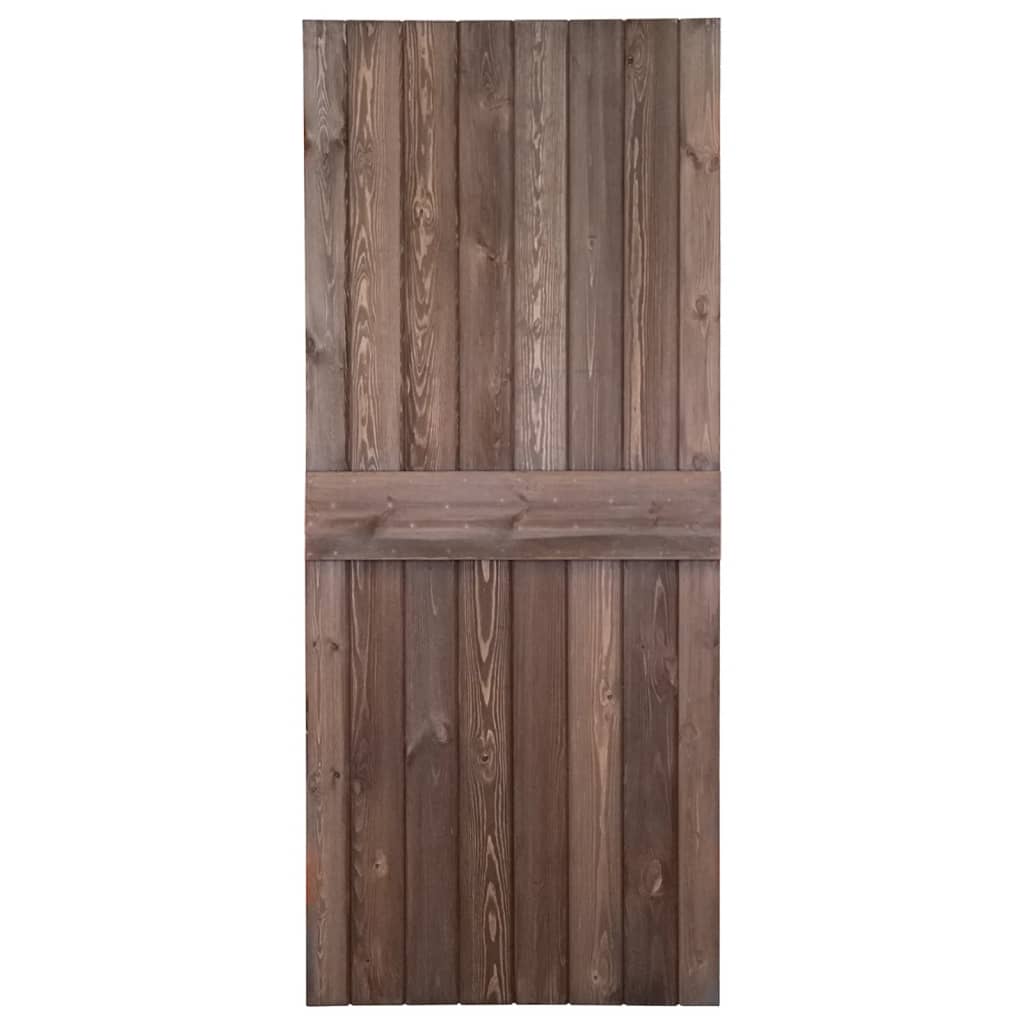 Liukuovi asennustarvikkeineen 90x210 cm mänty tummanruskea - Harrastajankoti.fi